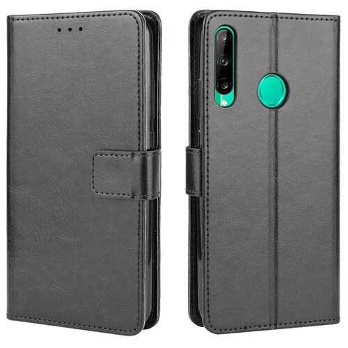 фото Чехол-книжка mypads для honor 9c (aka-l29) из качественной импортной искусственной кожи с подставкой застежкой и визитницей черный