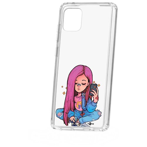 фото Чехол samsung note 10 lite kruche print pink hair кruче