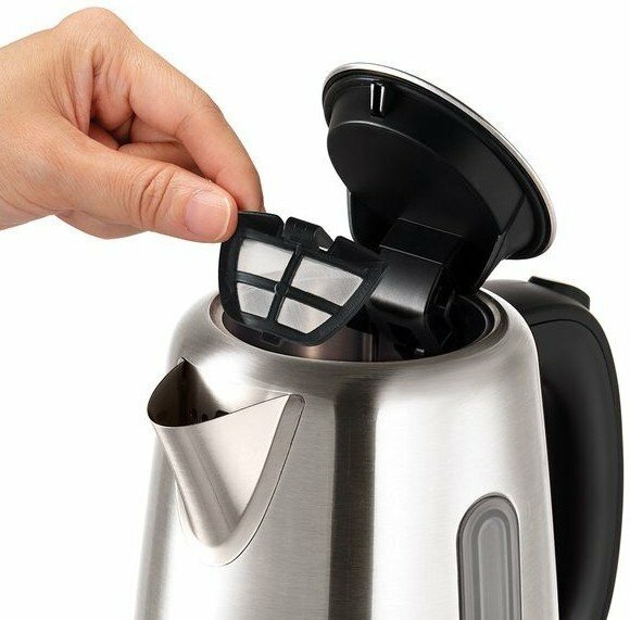 99015342381 Электрочайник Morphy Richards Equip Brushed Jug 102786 серебристый - фотография № 11