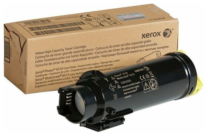 Картридж лазерный XEROX (106R03695) Phaser 6510/WC 6515, желтый, ресурс 4300 стр, оригинальный