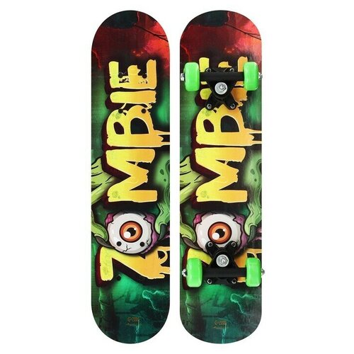 фото Скейтборд подростковый 62 х 16 см, колеса pvc 50 мм, пластиковая подвеска, 1 шт. sweet home