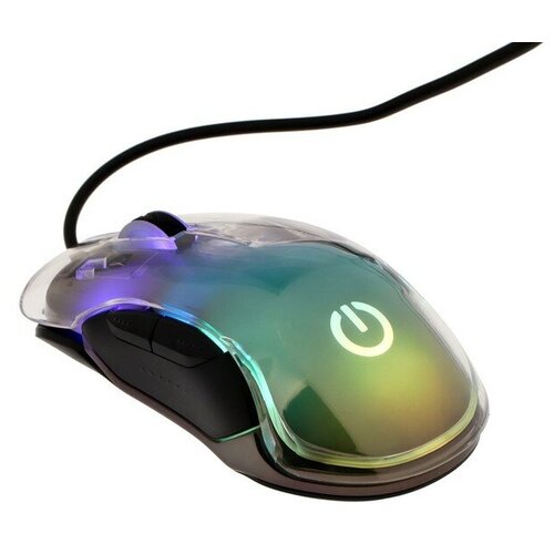 Мышь Perfeo CHAMELEON игровая проводная 8 кнопок подсветка 12800 dpi USB чёрная 138700₽