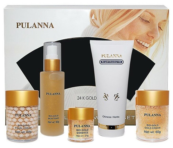 PULANNA Подарочный набор для лица Био-Золото - Bio-gold Cosmetics Set