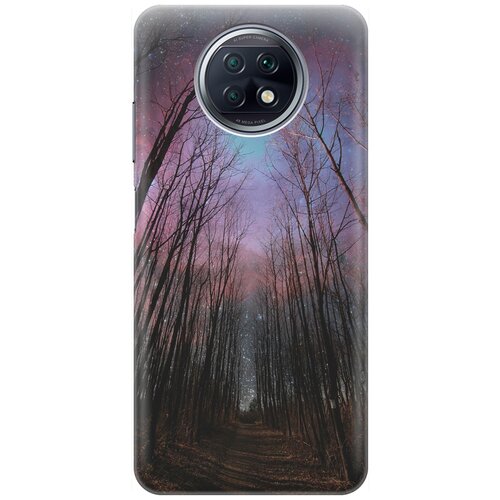 фото Ультратонкий силиконовый чехол-накладка для xiaomi redmi note 9t с принтом "тропа и звездное небо" gosso