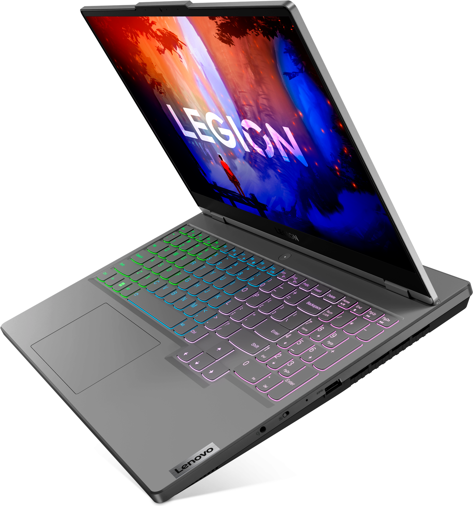 Ноутбук Lenovo Legion 5 15IAH7H, 15.6", IPS, Intel Core i5 12500H, DDR5 16ГБ, SSD 1024ГБ, NVIDIA GeForce RTX 3060 для ноутбуков 6ГБ, серый (82rb00errk) - фото №7
