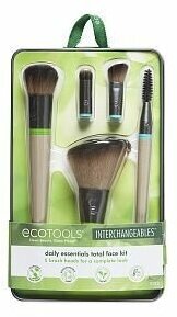 Набор кистей для макияжа (5 сменных насадок и 2 ручки) EcoTools Interchangeables Daily Essentials