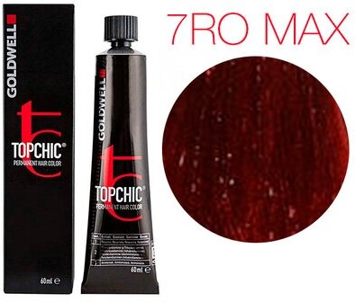 Goldwell Topchic стойкая крем-краска для волос, 7RO MAX эффектный медно-красный, 60 мл