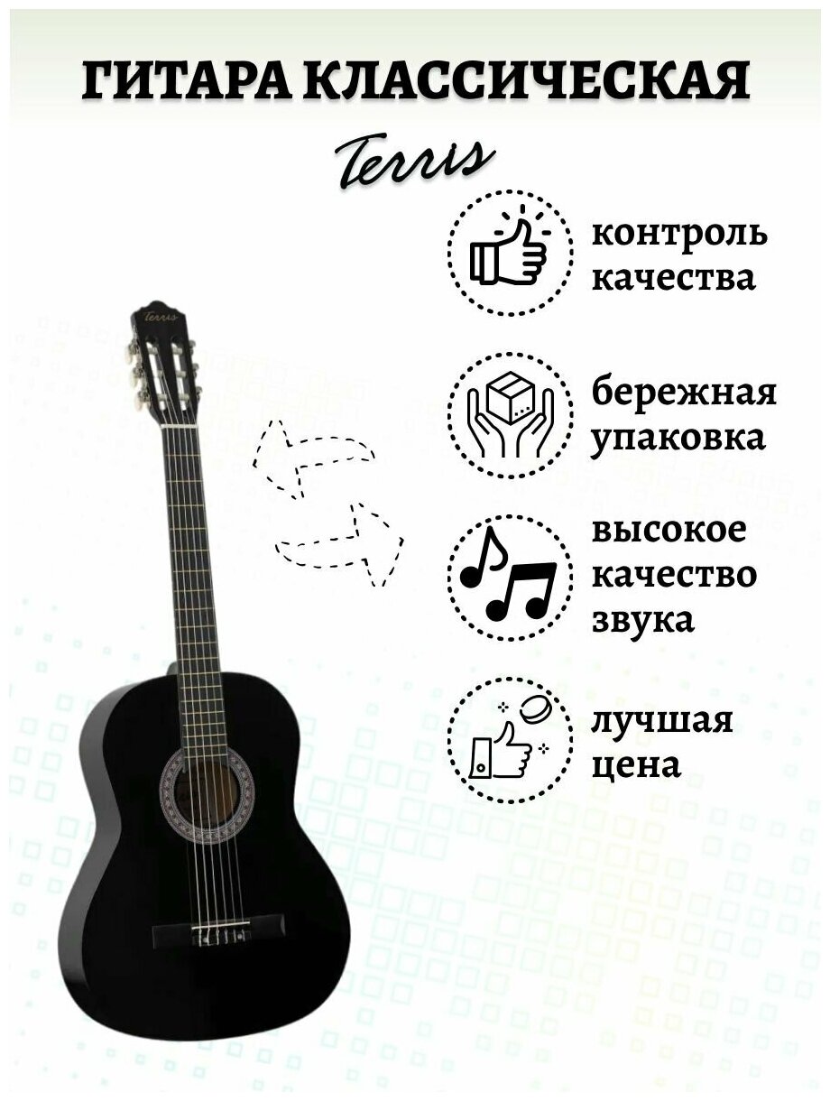 Классическая гитара TERRIS TC-395A BK