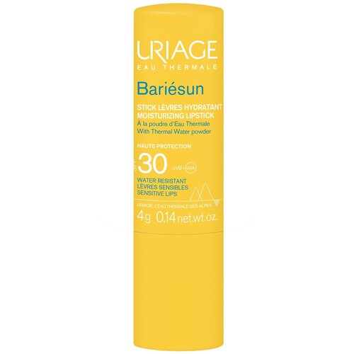 Uriage Bariesun Sun stick SPF30 Защита от солнца для деликатной кожи губ, 4 г.