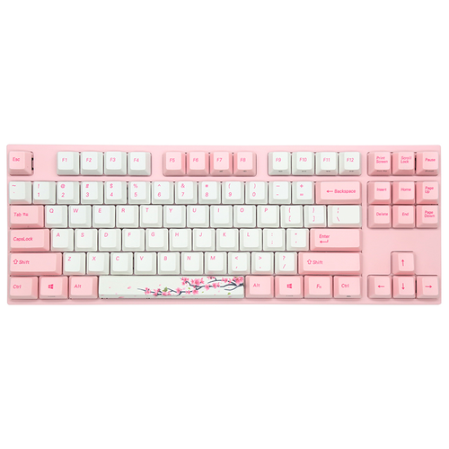 Клавиатура Varmilo VA87M Sakura Cherry MX Red, белый/розовый