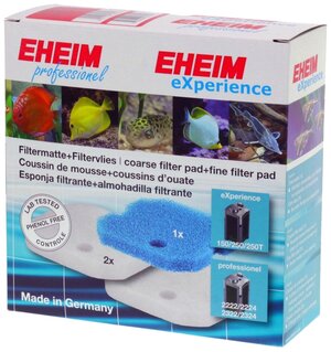 Наполнитель Eheim картридж Set coarse filter pad/Fine filter pads для EHEIM eXperience/professionel 150, 250 (комплект: 3 шт.)