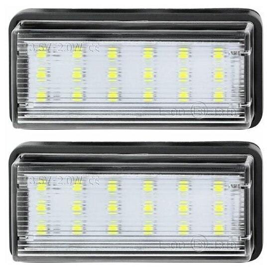 Светодиодная LED подсветка номера Toyota LC Lexus LX470 2шт OEM 81270-60332