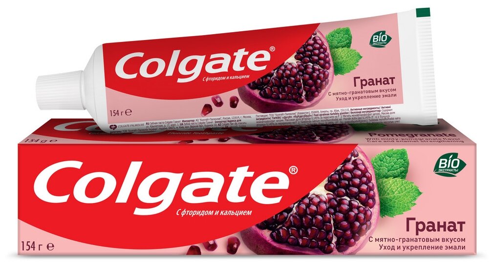 Зубная паста Colgate Гранат укрепляющая с мятно-гранатовым вкусом, 100 мл