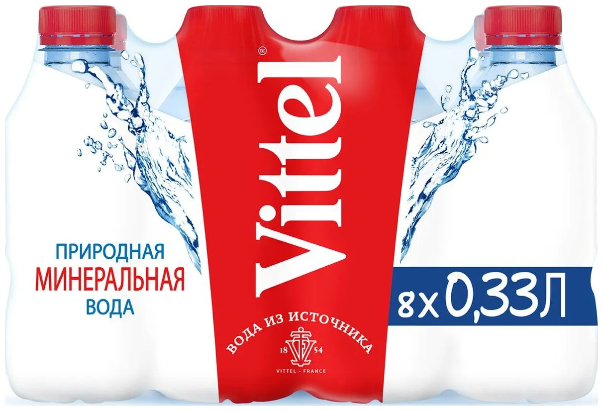 Минеральная вода негазированная Vittel 0,33л пэт 8 шт - фотография № 8