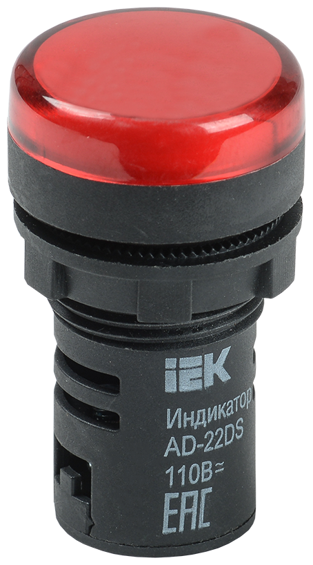 BLS10-ADDS-024-K04 Лампа AD22DS(LED)матрица d22мм красный 24В AC/DC IEK - фото №1