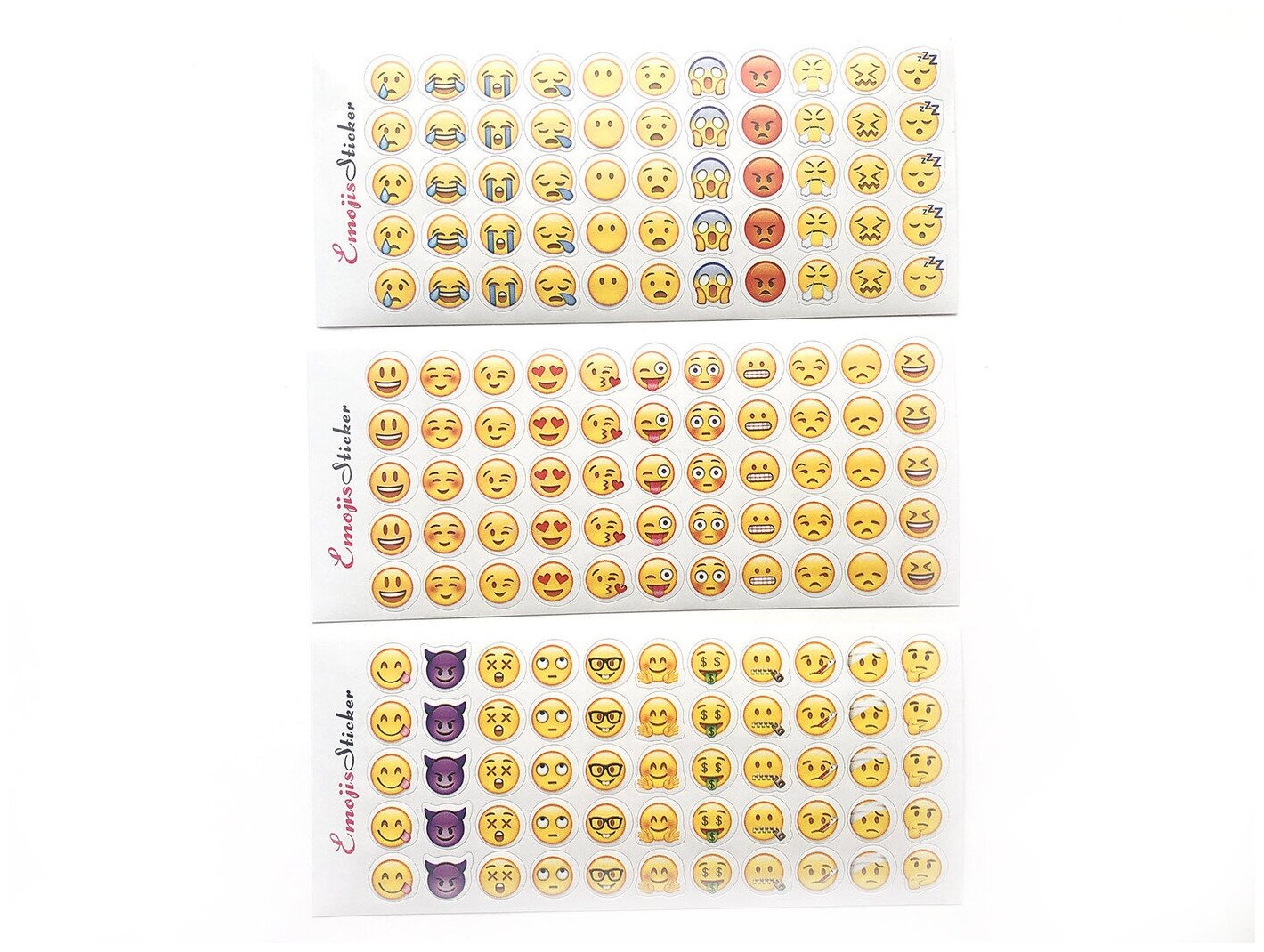 Наклейки смайлы для детей Emoji Smile Sticker 660шт стикеры поощрительные смайлики на телефон и ноутбук