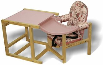 Стол-стул для кормления Сенс-М СТД-07 розовый арт. СТД0706