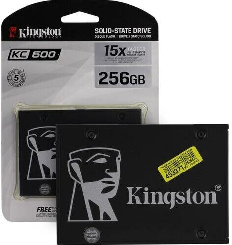 Твердотельный накопитель Kingston KC600 256 ГБ SATA SKC600/256G