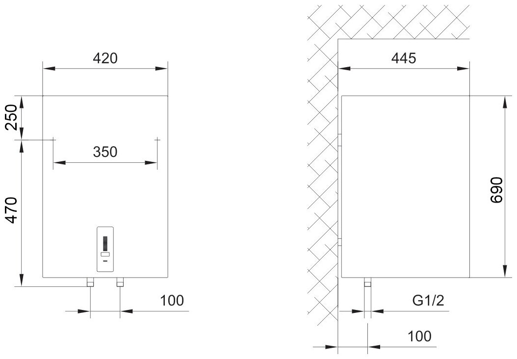 Водонагреватель Gorenje OTGS50SMB6 белый - фотография № 10