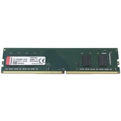 Модуль памяти Kingston DDR4 Dimm 8Gb 2666MHz CL19 (KVR26N19S6/8) комплект 5 штук модуль памяти kingston ddr4 dimm 4gb 2666мгц cl19 kvr26n19s6 4