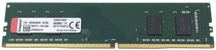 Модуль памяти Kingston DDR4 Dimm 8Gb 2666MHz CL19 (KVR26N19S6/8)