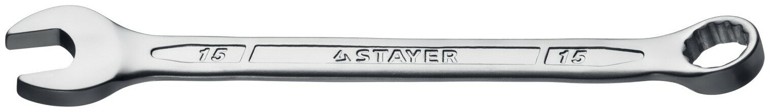 STAYER HERCULES 15 мм комбинированный гаечный ключ Professional (27081-15)
