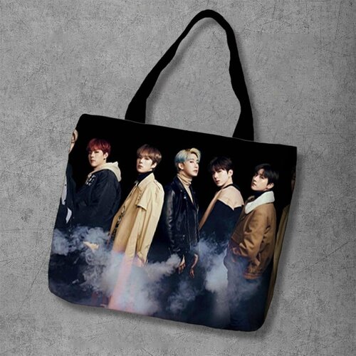 фото Сумка шоппер anime dakimakura, фактура рельефная, мультиколор