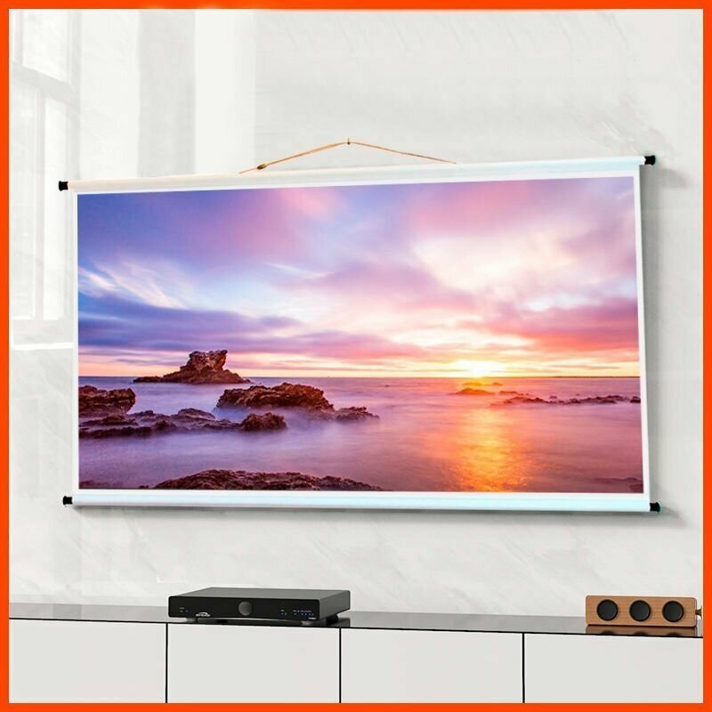 Экран для проектора Лама 250x156 см, формат 16:10, настенно-потолочный, ручной, цвет белый, 116 дюймов