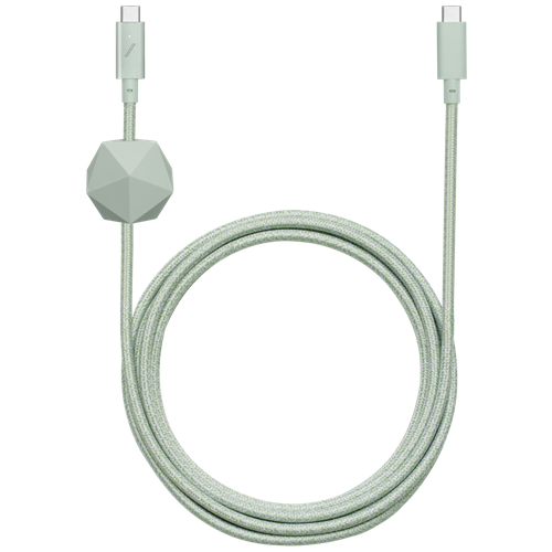 Native Union Desk Cable 2.4m sage usb кабель, usb-c - usb-c