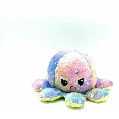 Антистресс осьминог вывернушка разноцветный мягкая игрушка игрушка антистресс осьминожка вывернушка игрушка двусторонняя осьминог перевертыш цвет розовый голубой