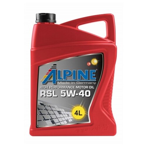 Синтетическое моторное масло ALPINE RSL 5W-40, 1 л