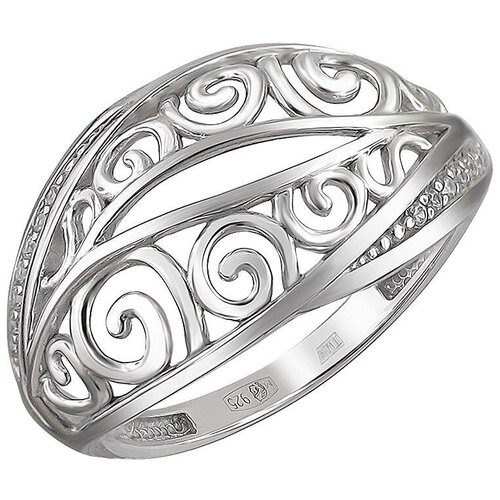 фото Эстет кольцо с 14 фианитами из серебра 01к1511048, размер 18.5