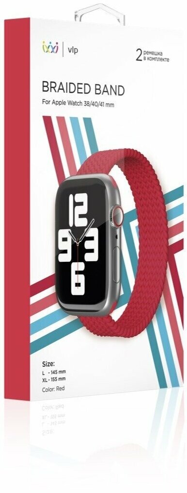 Ремешок для Apple Watch Series 3/4/5/6/SE, красный Noname - фото №6