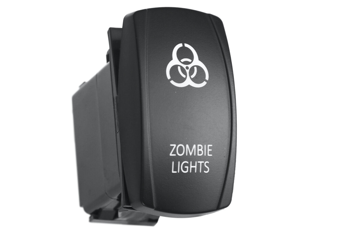 Переключатель ВКЛ/выкл, белый, ZOMBIE LIGHTS