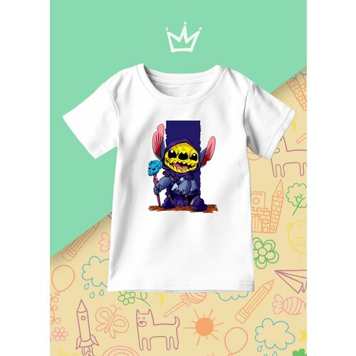 фото Футболка каждому своё, размер 122, белый