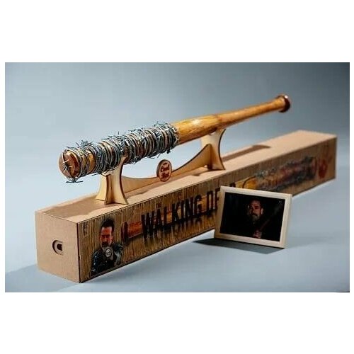 Бита Нигана Люсиль Negan Bat 1 1 wooden the walking dead negan lucille baseball bat barbed wire baseball bat