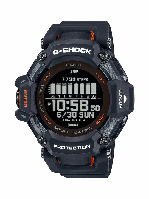 Наручные часы CASIO G-Shock Мужские наручные часы Casio G-Shock GBD-H2000-1A, черный, красный