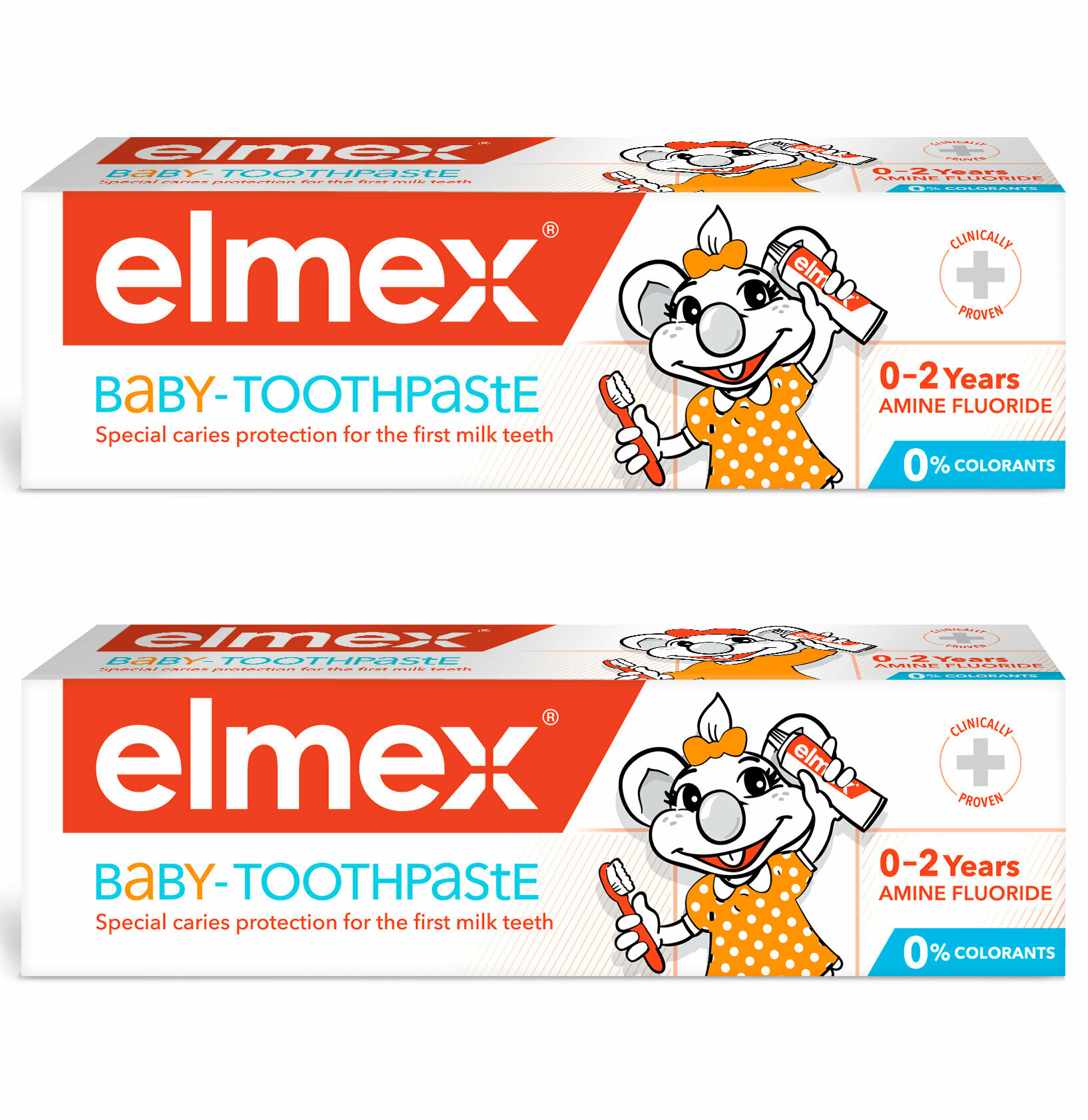 Зубная паста для детей COLGATE Elmex Children's 0-2 лет 50 мл (2шт)