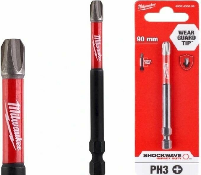 фото Биты Milwaukee Shockwave IMPACT DUTY PH3