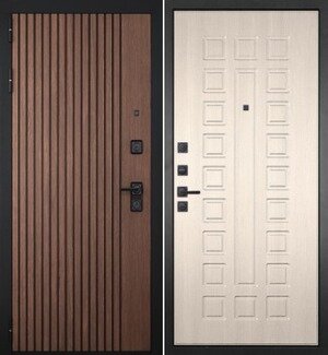 Входная дверь Афина - в квартиру, теплая, надёжная. Полотно 110-122 мм. Контуры уплотнителя - 3 шт. Правая 860*2050 Панель 028 Лиственница - фотография № 1
