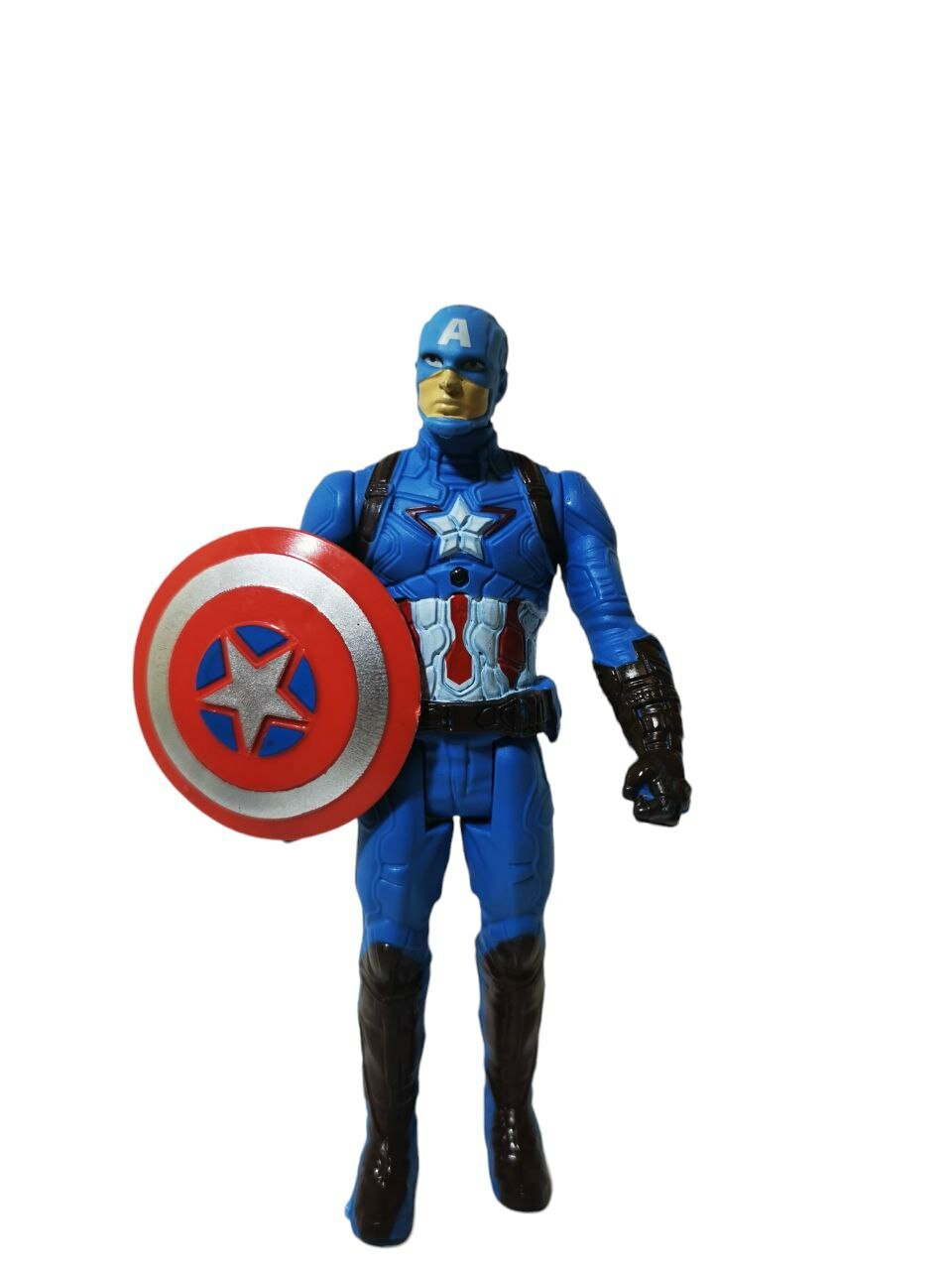 Супергерои 5 фигурок Марвел / Maevel / Капитан Америка, Человек паук , Железный человек, Танос, Халк / световые эффекты / 18см