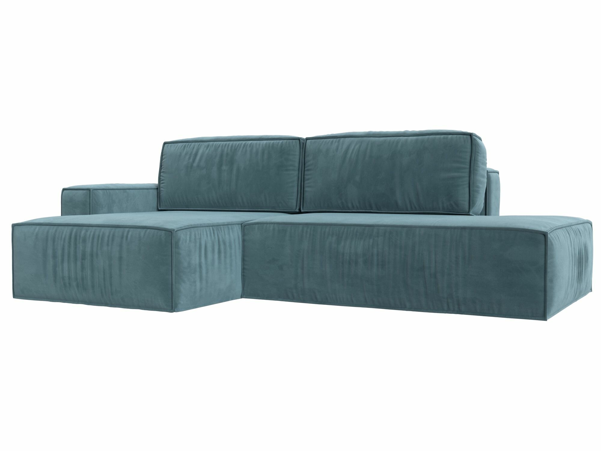 фото Угловой диван Прага модерн левый угол, Велюр, Модель 116740L