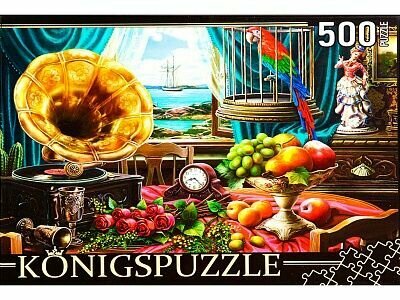 Puzzle-500 "Натюрморт с граммофоном" (ХК500-6312) Konigspuzzle - фото №9