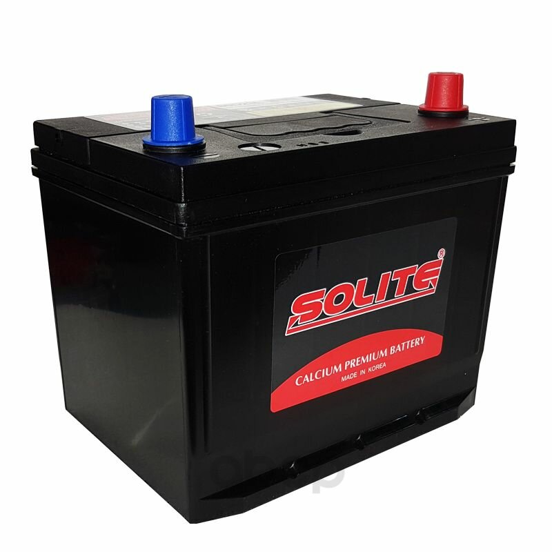 Аккумулятор автомобильный Solite 75D23L 65Ач R+ EN550A 230x168x205