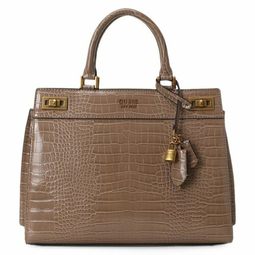 Сумка тоут GUESS, бежевый сумка тоут guess katey tote коричневый