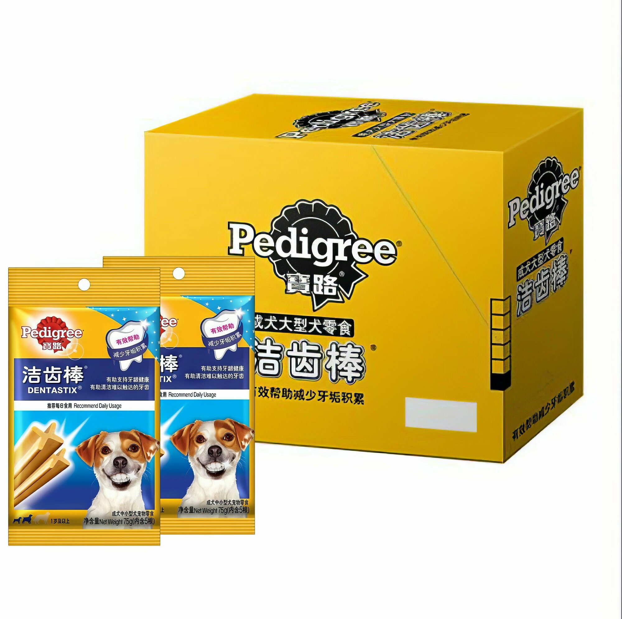 Лакомство для собак Pedigree Denta Stix (Коробка 12 пачек)