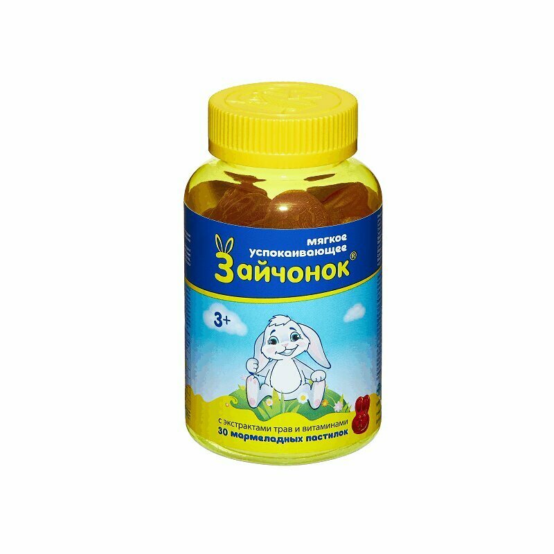 Зайчонок пастилки жеват. успокаив. д/детей с 3 лет №30