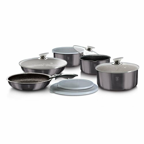 Набор посуды 12 предметов BERLINGER HAUS Carbon Pro Edition ВН-6910