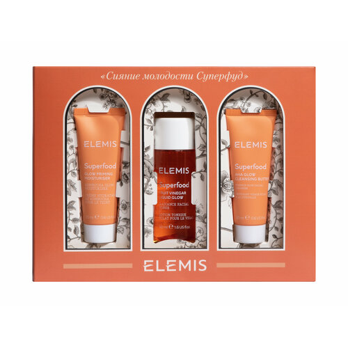 ELEMIS Набор-Знакомство сияние молодости Superfood Glow Trio Mini Set набор средств для лица elemis набор знакомство для лица сияние молодости суперфуд superfood