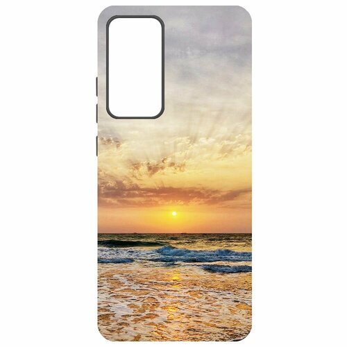 Чехол-накладка Krutoff Soft Case Индия, Пляжи Гоа для Xiaomi 12X черный чехол накладка krutoff soft case индия пляжи гоа для huawei y5 2019 черный